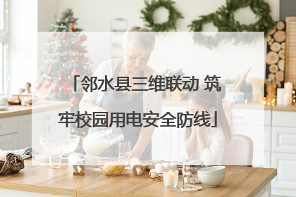 邻水县三维联动 筑牢校园用电安全防线