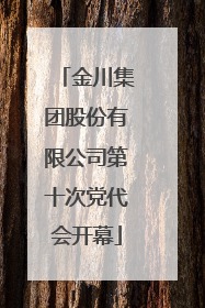 金川集团股份有限公司第十次党代会开幕
