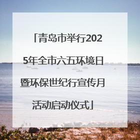 青岛市举行2025年全市六五环境日暨环保世纪行宣传月活动启动仪式