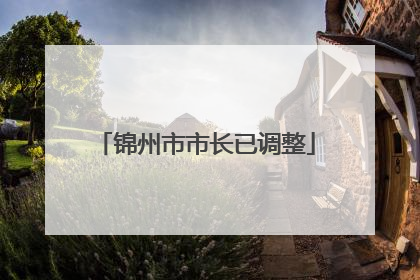 锦州市市长已调整