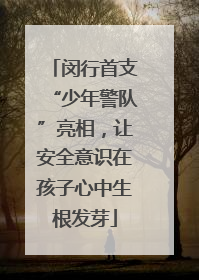 闵行首支“少年警队”亮相，让安全意识在孩子心中生根发芽