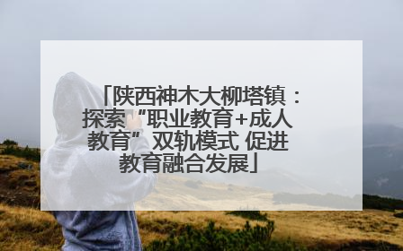 陕西神木大柳塔镇：探索“职业教育+成人教育”双轨模式 促进教育融合发展