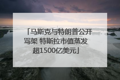 马斯克与特朗普公开骂架 特斯拉市值蒸发超1500亿美元