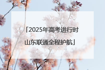 2025年高考进行时 山东联通全程护航