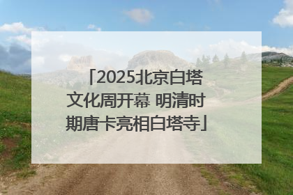 2025北京白塔文化周开幕 明清时期唐卡亮相白塔寺