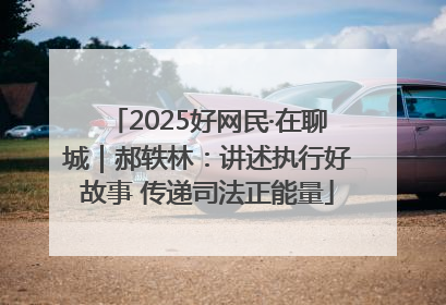 2025好网民·在聊城｜郝轶林：讲述执行好故事 传递司法正能量