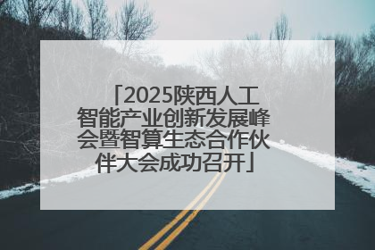 2025陕西人工智能产业创新发展峰会暨智算生态合作伙伴大会成功召开