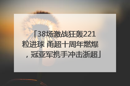 38场激战狂轰221粒进球 甬超十周年燃爆，冠亚军携手冲击浙超