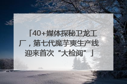 40+媒体探秘卫龙工厂，第七代魔芋爽生产线迎来首次“大检阅”