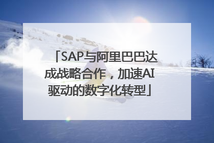 SAP与阿里巴巴达成战略合作，加速AI驱动的数字化转型